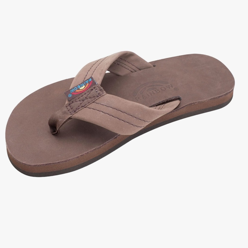 Kids NWOT Rainbow Tan Sandals